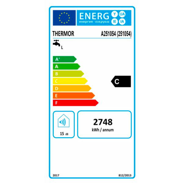 THERMOR Chauffe-eau Ø505 vertical mural mono BLINDE blanc