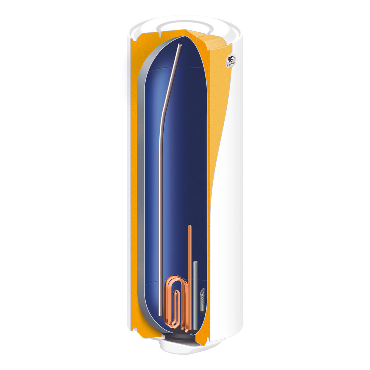 THERMOR Chauffe-eau Ø570 vertical mural mono BLINDE 100L blanc