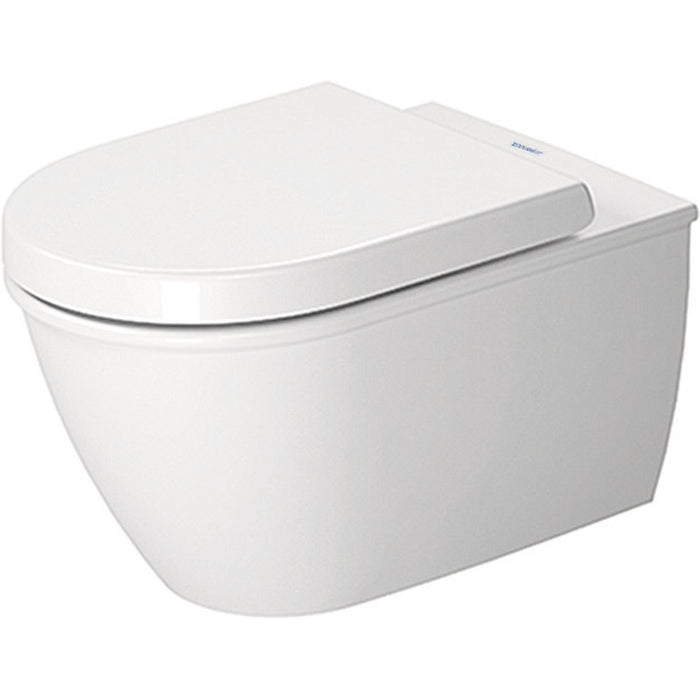 Duravit Abattant WC Starck 2/Darling avec amortisseur de fermeture, couvercle de toilette en thermoplastique, charnières en acier inoxydable, Blanc