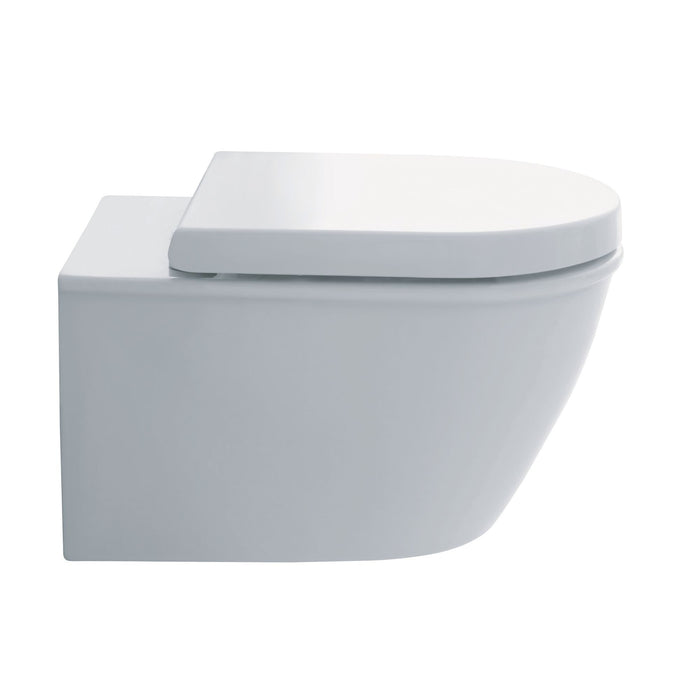 Duravit Abattant WC Starck 2/Darling avec amortisseur de fermeture, couvercle de toilette en thermoplastique, charnières en acier inoxydable, Blanc