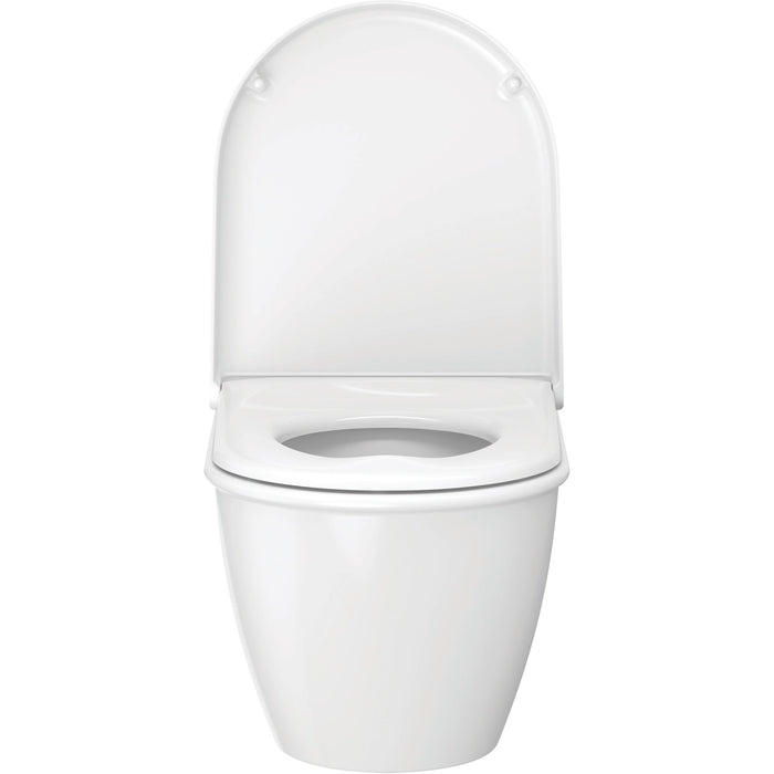 Duravit Abattant WC Starck 2/Darling, couvercle de toilette en thermoplastique, charnières en acier inoxydable, Blanc