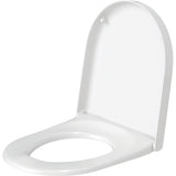 Abattant WC blanc, marque Grohe, siège de toilette en plastique, design moderne