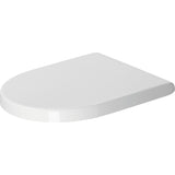 Abattant WC blanc, marque Grohe, forme rectangulaire arrondie, sanitaire moderne
