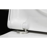 Abattant WC blanc Grohe, charnière en acier inoxydable, accessoire sanitaire