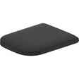 Abattant WC Grohe noir mat, couvercle toilette design rectangulaire