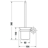 DURAVIT Porte-balai de WC D-Code 0099271000