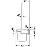 DURAVIT Porte-balai de WC D-Code 0099271000