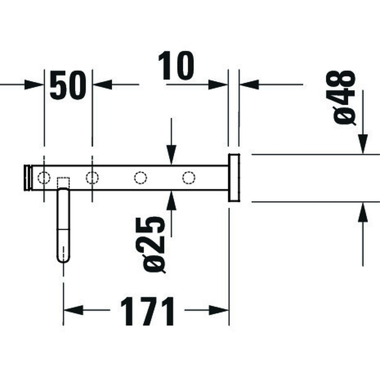DURAVIT Porte-serviettes 65 cm D-Code 0099251000