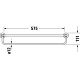 DURAVIT Porte-serviettes 65 cm D-Code 0099251000