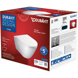 DURAVIT Pack WC suspendu avec abattant frein de chute et système de fixation D-Neo 45770900A1