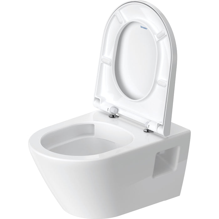 Duravit Pack WC suspendu D-Neo - cuvette Rimeless + abattant frein de chute - Blanc