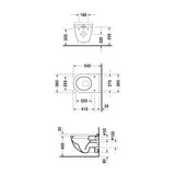 DURAVIT Pack WC suspendu avec abattant Starck 3 42000900A1
