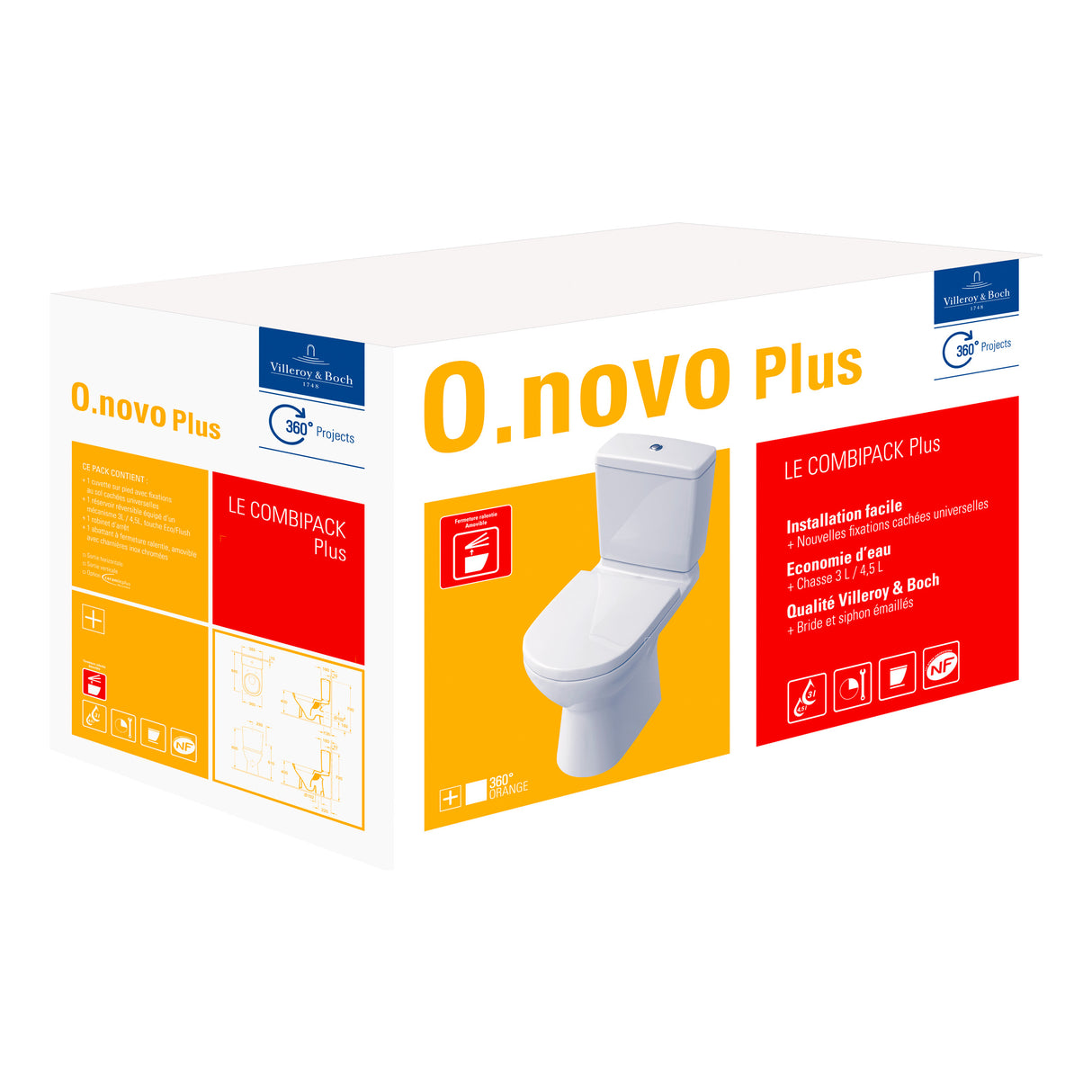 VILLEROY & BOCH WC à poser O.novo 5661H101