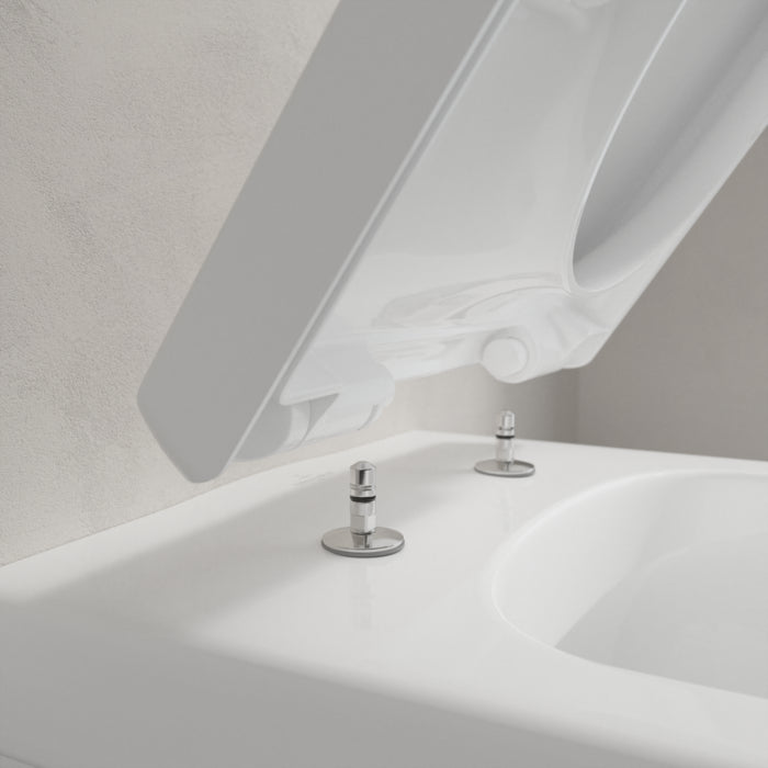 Villeroy & Boch Architectura, Combipack Cuvette suspendue à fond creux sans bride, avec abattant frein de chute