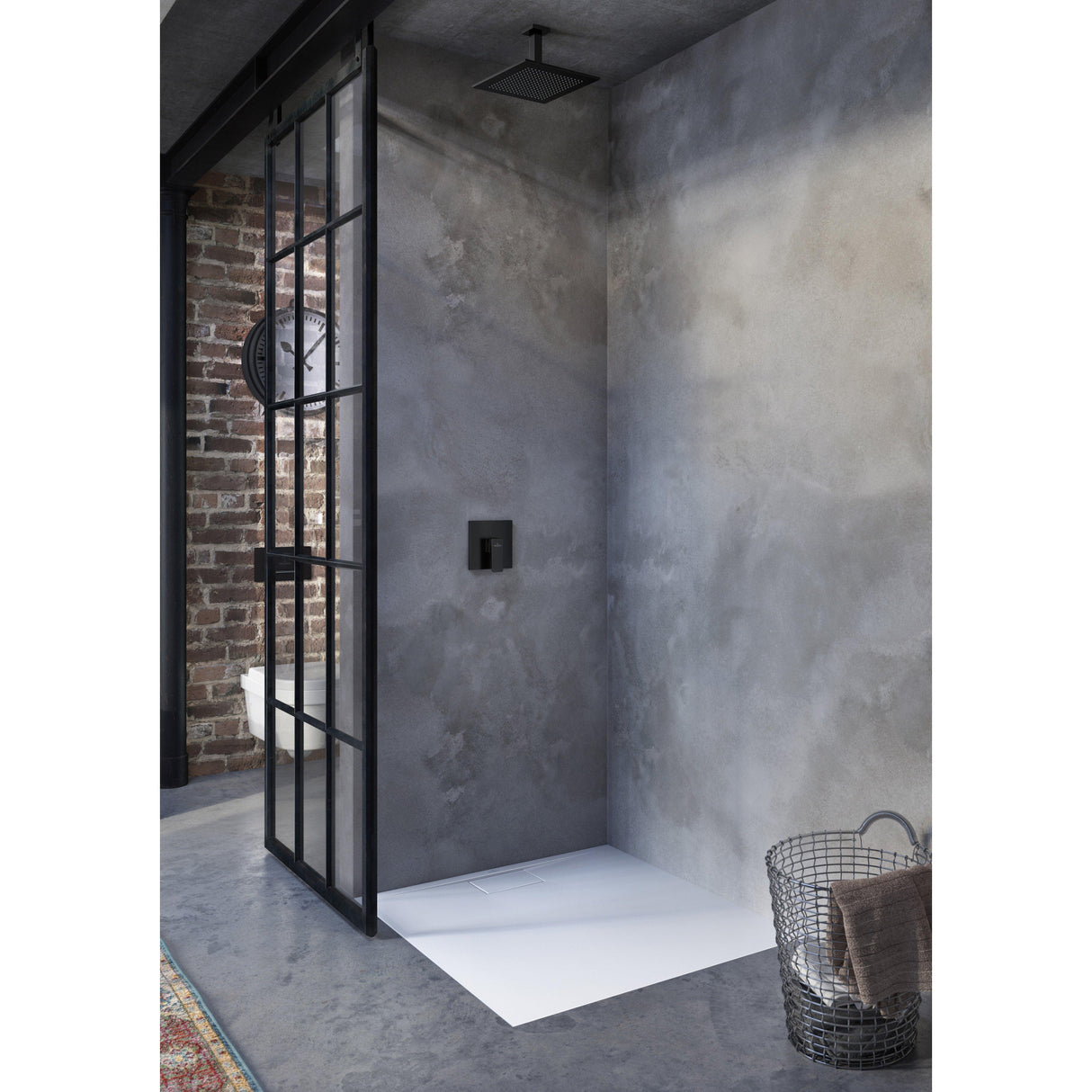 VILLEROY & BOCH Receveur de douche carré 90x90cm Architectura MetalRim UDA9090ARA115V-01