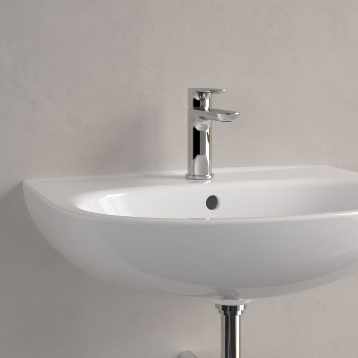 Villeroy & Boch Lavabo O.novo, 600 x 460 x 180 mm, Ovale Blanc, avec trop-plein