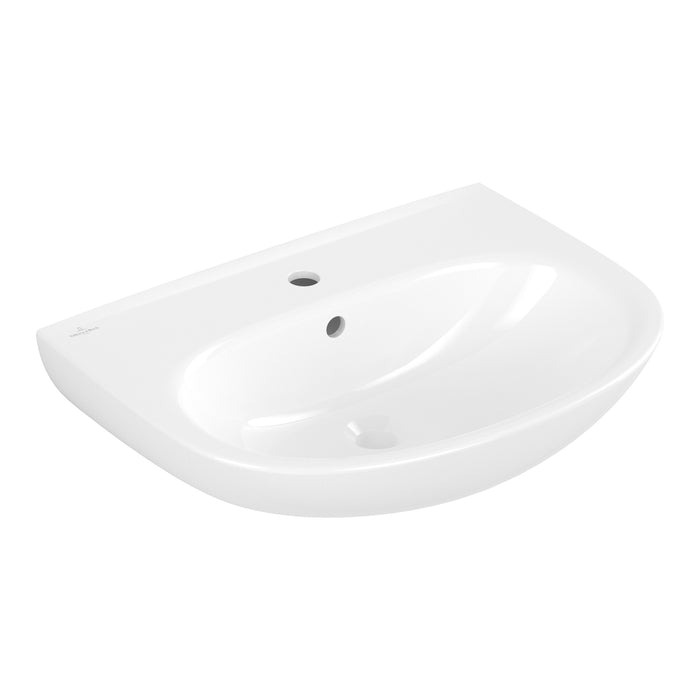 Villeroy & Boch Lavabo O.novo, 600 x 460 x 180 mm, Ovale Blanc, avec trop-plein