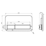 VILLEROY & BOCH Pack Bâti-support autoportant avec plaque de commande 3/6L ViConnect