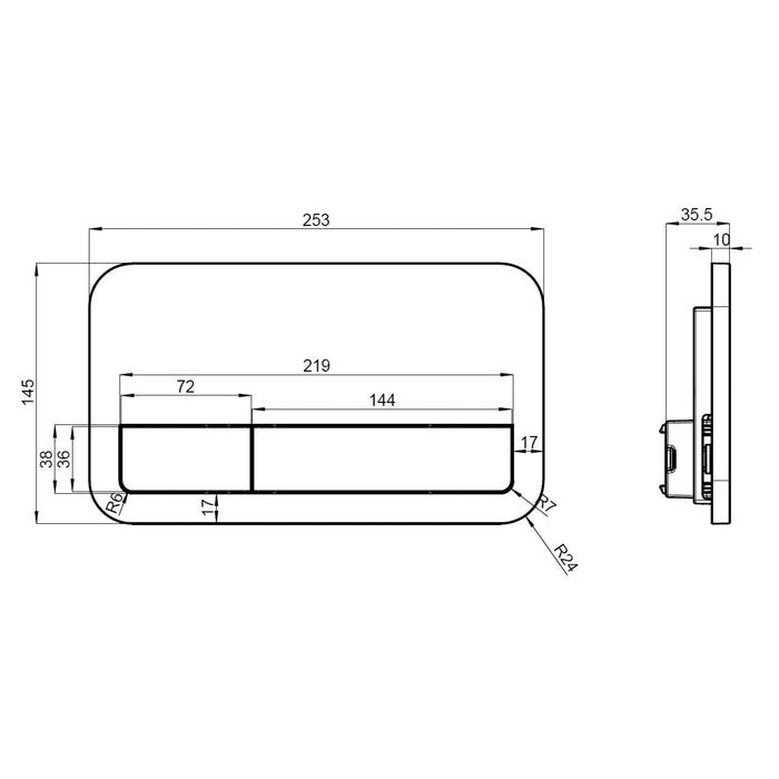 Villeroy & Boch Pack Bâti-support autoportant ViConnect + Plaque de commande + Cuvette suspendue O.Novo