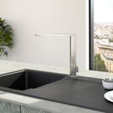 Villeroy & Boch Robinet de cuisine Finera Square acier inox brossé 927100LC