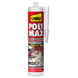 UHU Polymax prise immédiate invisible- Mastic/colle MSP pour coller, assembler et jointer, ultra solide, sans solvants, transparent, cartouche 300 g