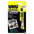 UHU Colle tout Power Flex + Clean - Colle liquide extra forte et rapide, universelle, transparente, tube 18 g