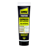 UHU Fixation express - Colle de montage ultra forte et rapide, blanche, tube 175g