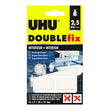 UHU Doublefix intérieur extra fort -  Ruban adhésif double face, ultra puissant, blanc, 16 pastilles