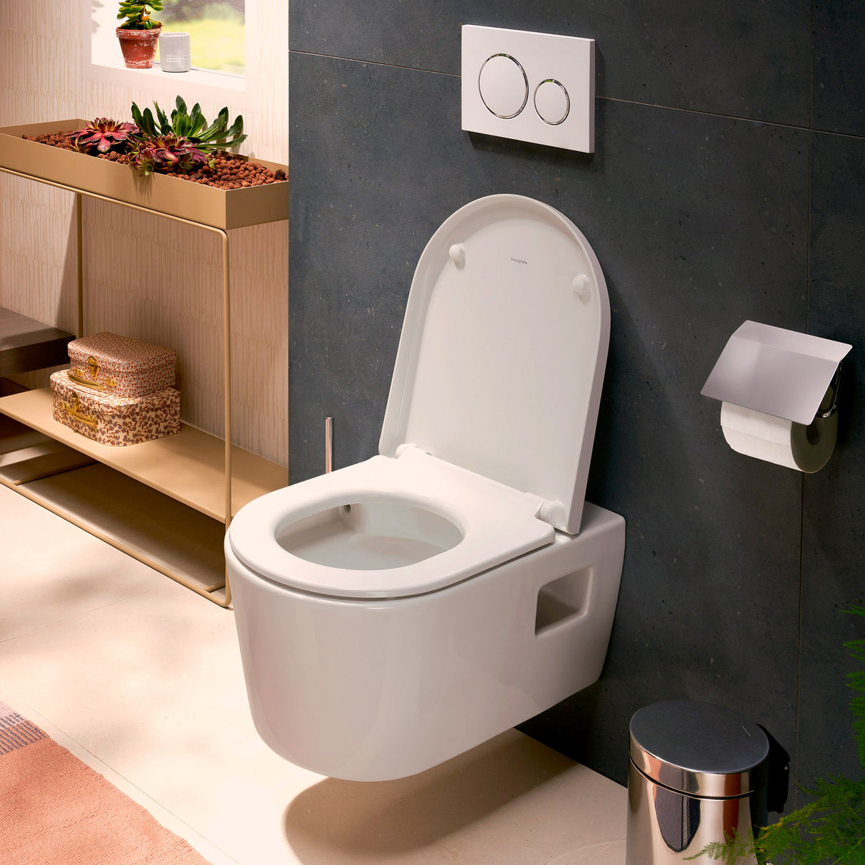 HANSGROHE WC suspendue EluPura Original S sans bride avec abattant amovible et frein de chute 60288450