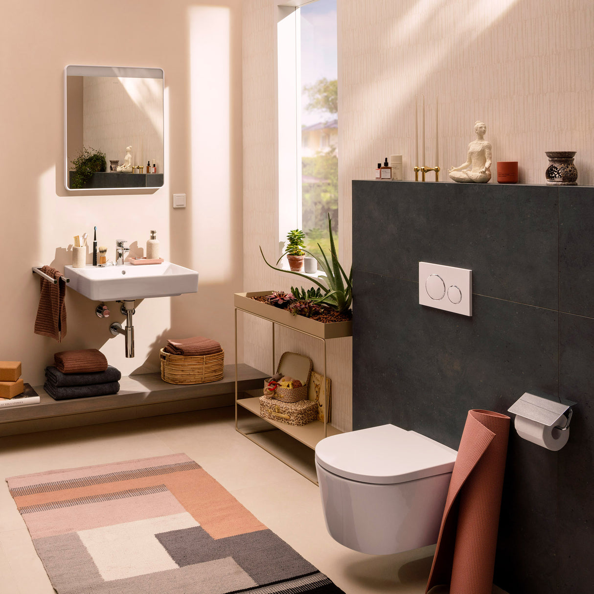HANSGROHE WC suspendue EluPura Original S sans bride avec abattant amovible et frein de chute 60288450