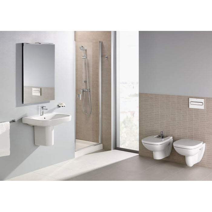 ROCA Cuvette WC suspendue DEBBA SQUARE sans bride, blanc (sans abattant)