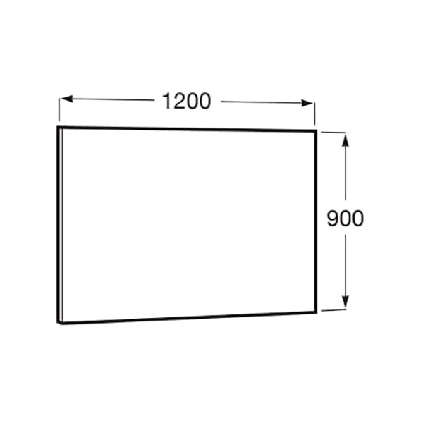 ROCA Miroir LUNA rectangulaire Horizontal/Vertical