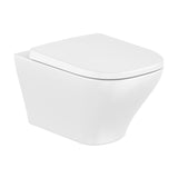 ROCA Cuvette WC suspendue sans bride Optica, système Vortex, abattant frein de chute déclipsable