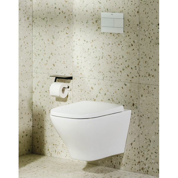 ROCA Cuvette WC suspendue sans bride Optica, système Vortex, abattant frein de chute déclipsable