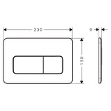 Plaque de commande wc iFrame Original Q pour bâti-support hansgrohe