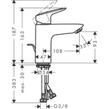 HANSGROHE Mitigeur de lavabo 100 Logis CoolStart