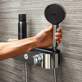 HANSGROHE Set de douche 105 3 jets Pulsify Select S EcoSmart avec barre, flexible et thermostatique Ecostat Fine C3 24242000