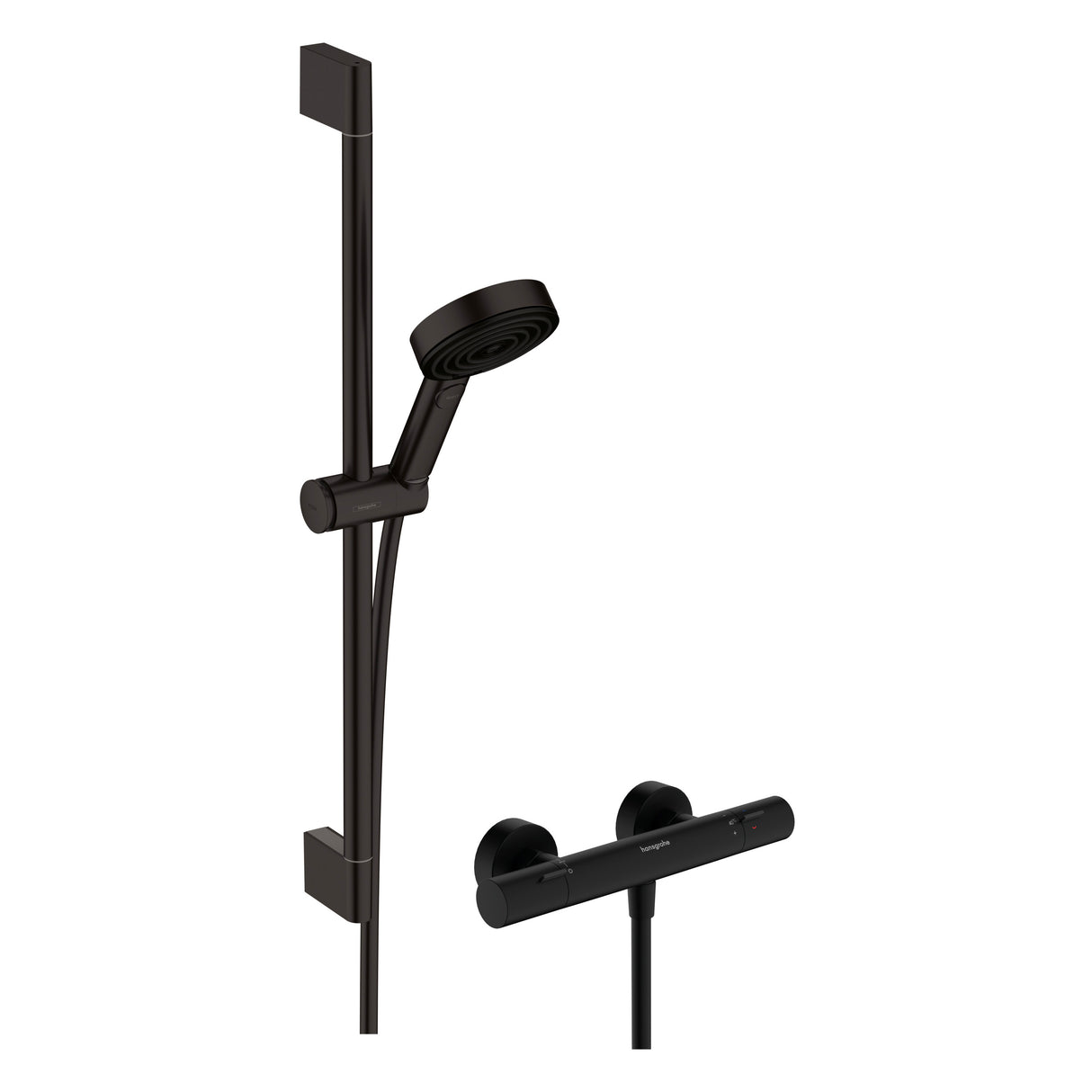 HANSGROHE Set de douche 105 3 jets Pulsify Select S EcoSmart avec barre, flexible et thermostatique Ecostat Fine C3