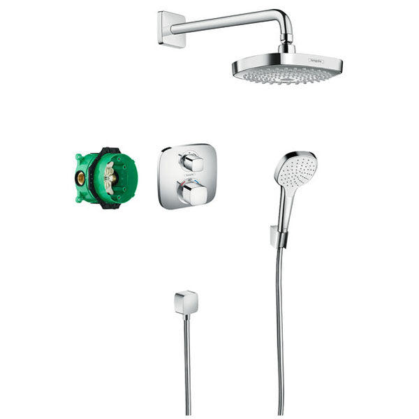 HANSGROHE Pack encastré 180 Croma Select E avec mitigeur thermostatique Ecostat E 27294000
