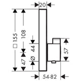 HANSGROHE Set de finition pour mitigeur thermostatique ShowerSelect encastré 15763000