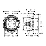 HANSGROHE Corps d'encastrement iBox universal 01800180