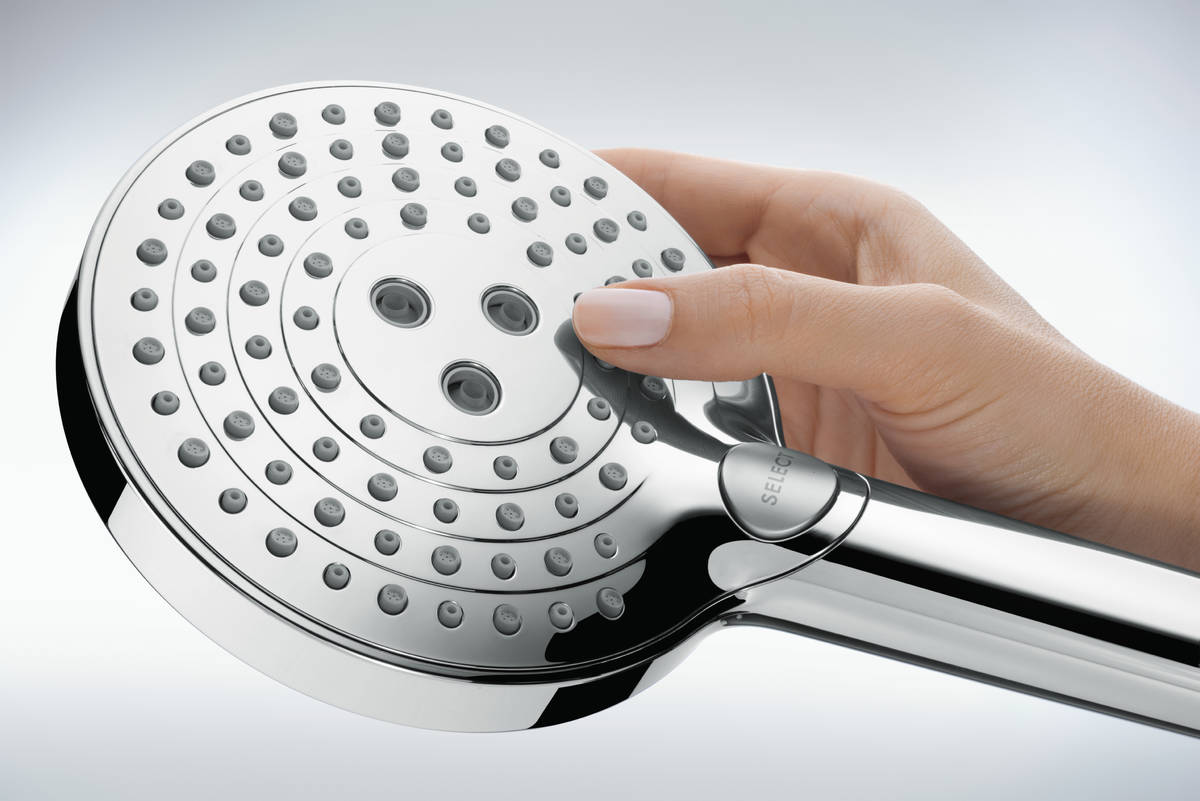 HANSGROHE Colonne de douche 240 1 jet Raindance Select S PowderRain avec mitigeur thermostatique 27633000