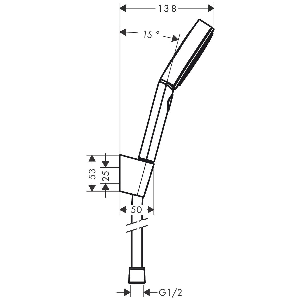 HANSGROHE Set de douche 105 3 jets Porter Pulsify Select S avec flexible et support mural
