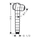 HANSGROHE Douchette à main enfant 2 jets Jocolino Lion 28760210
