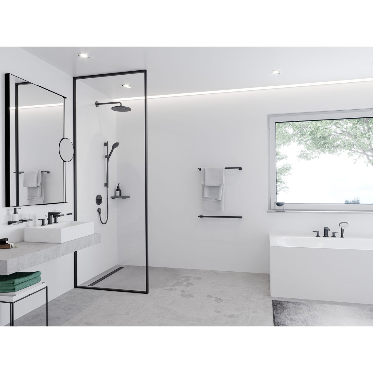 HANSGROHE Porte serviette 648mm AddStoris