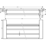HANSGROHE Porte serviette multibarres 648mm AddStoris