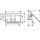 HANSGROHE Porte papier WC avec couvercle AddStoris