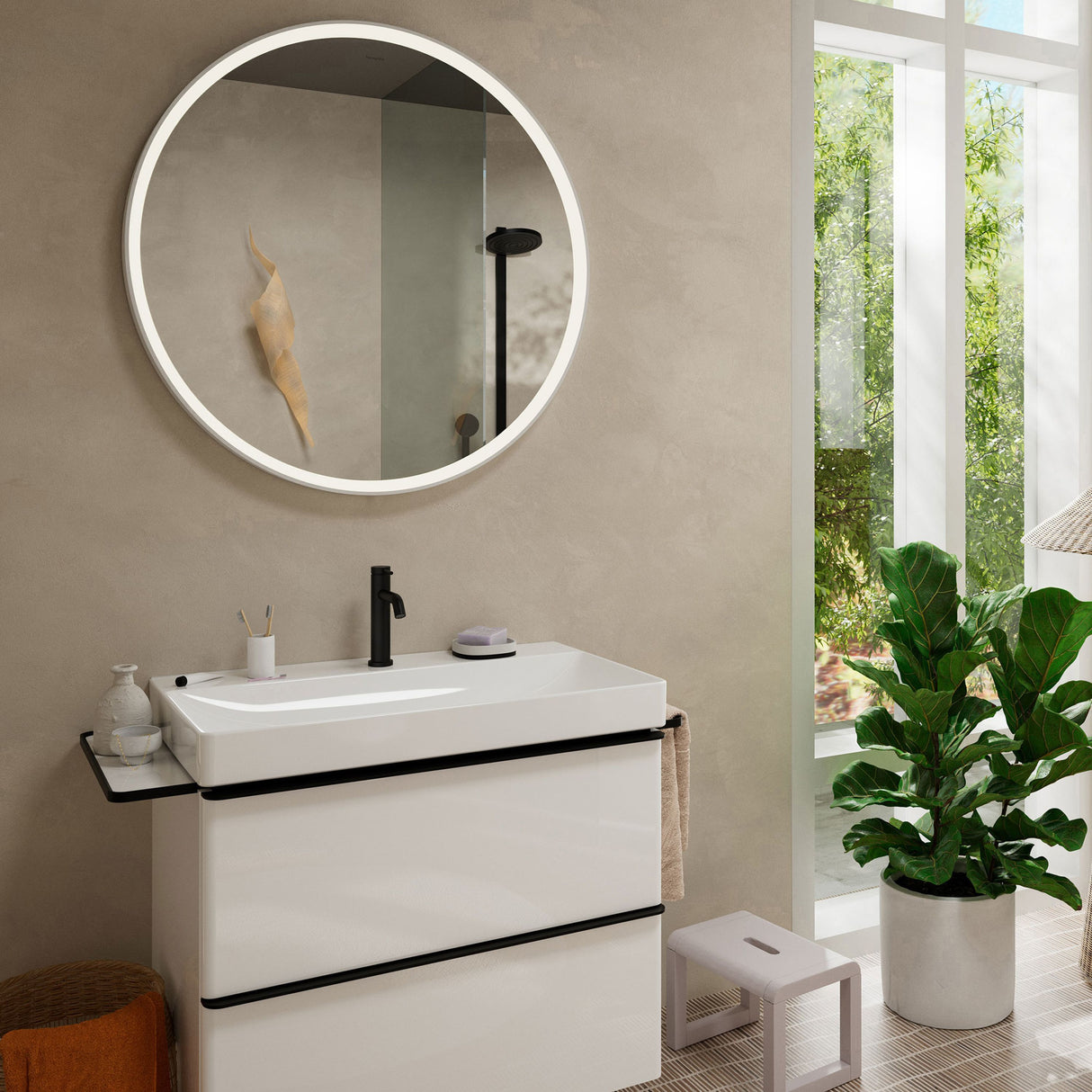 HANSGROHE Mitigeur de lavabo 110 Tecturis S Coolstart sans tirette ni vidage