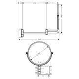 HANSGROHE Miroir de rasage AddStoris 41791670