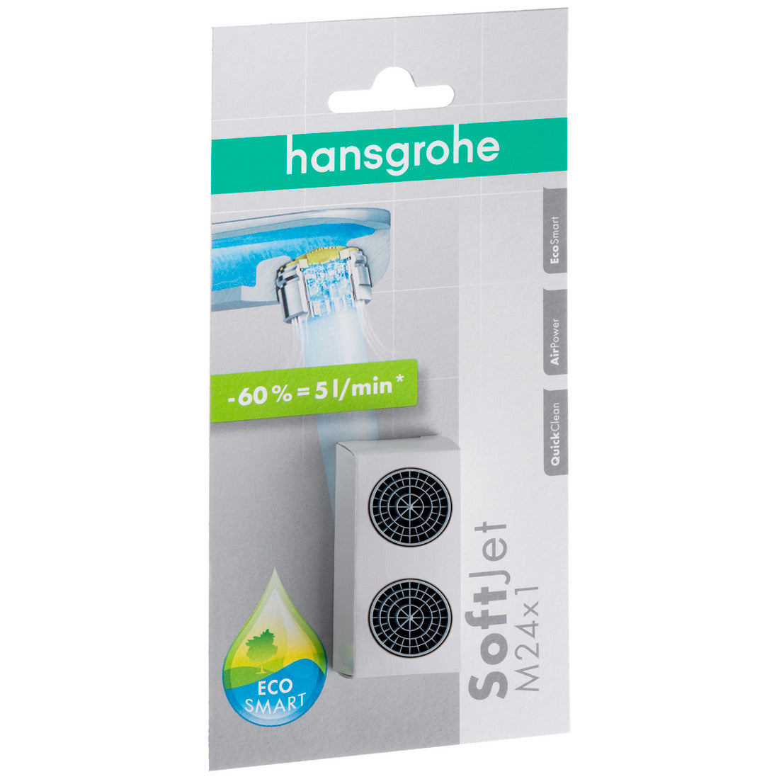 HANSGROHE 2 Mousseurs Softjet 5 l/min EcoSmart 13182000